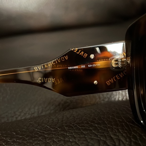 Balenciaga women’s BB logo monogram BB0069S square frame sunglass NEW - Picture 11 of 14